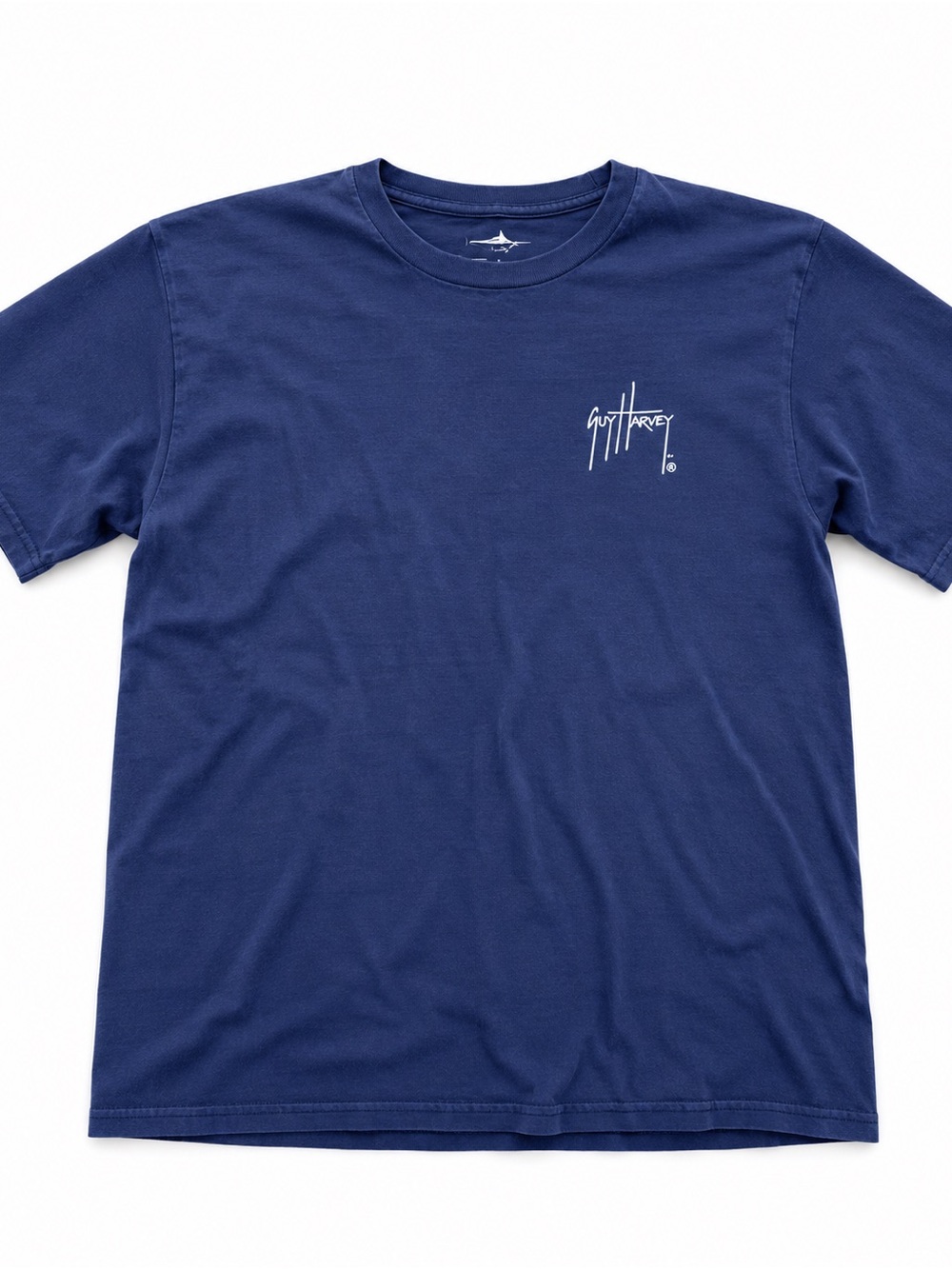 Guy Harvey Navy Crewneck Short-Sleeve Logo Tee